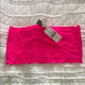 Hot Pink Lace Bandeau